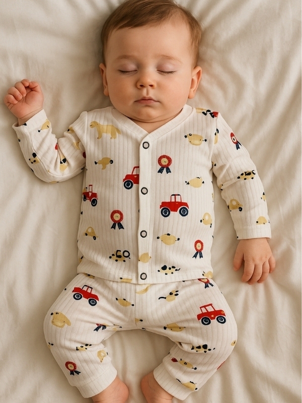 Traktör Desen Pijama Takımı