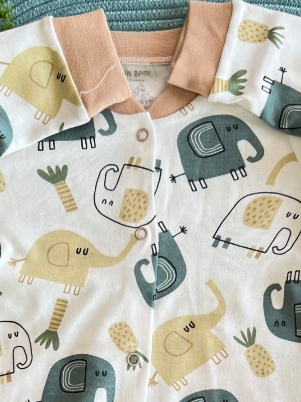 Fil Desen Pijama Takımı