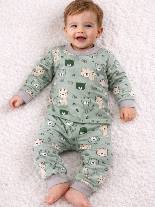 Kaplan Desen Pijama Takım