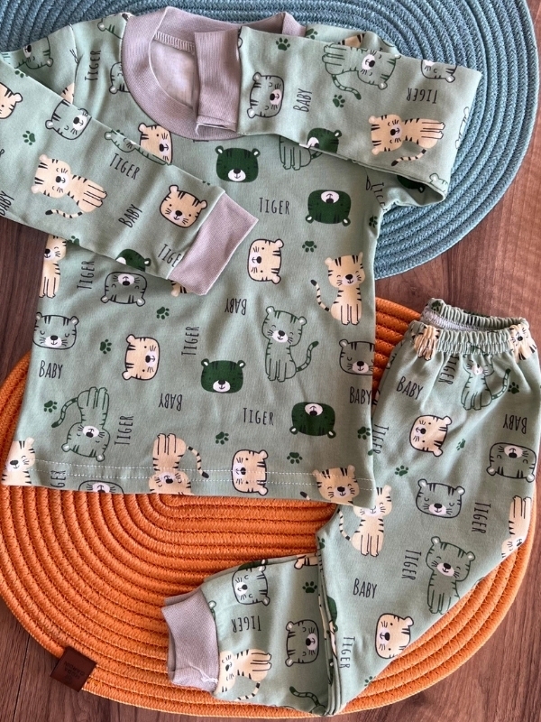 Kaplan Desen Pijama Takım