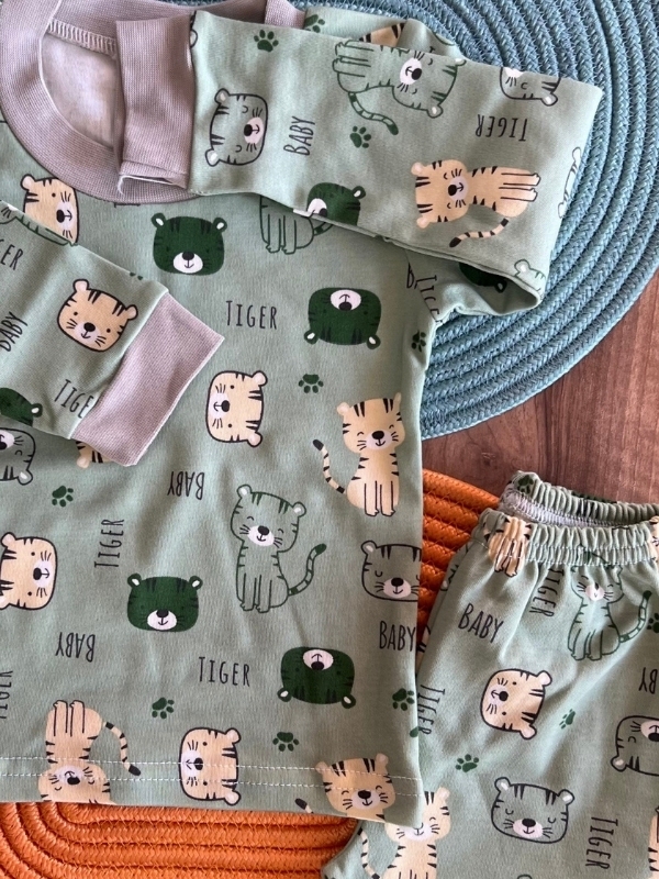 Kaplan Desen Pijama Takım