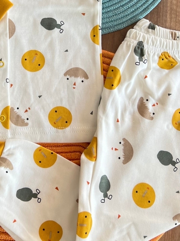 Emoji Desen Pijama Takımı