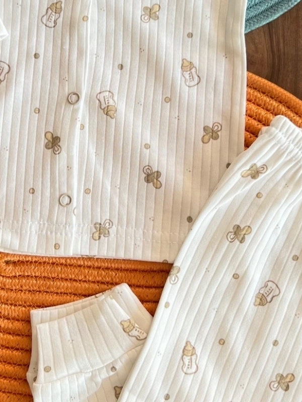 Biberon Desen Pijama Takımı