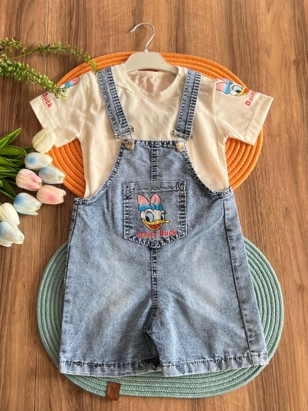 Kız Çocuk Salopet Takım