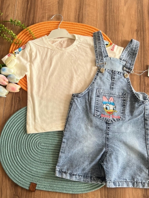 Kız Çocuk Salopet Takım