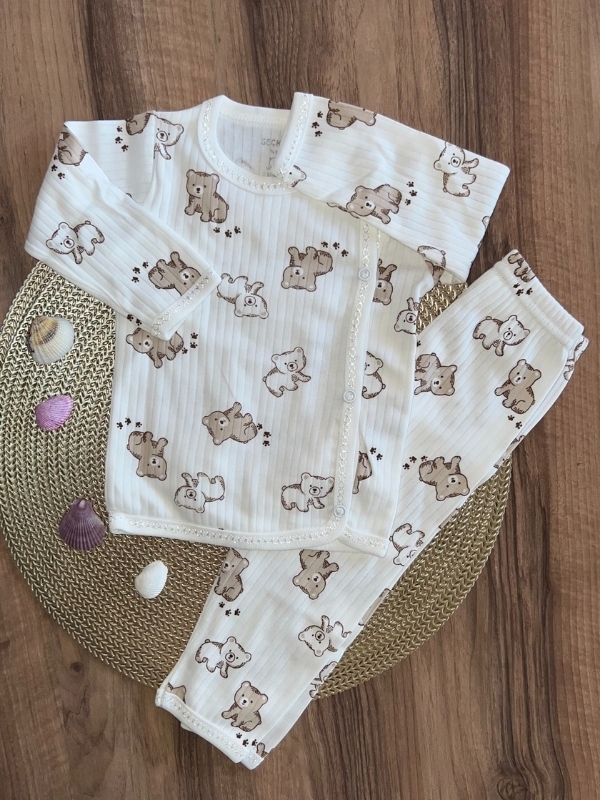  Bebek Takım Ayıcık Desen