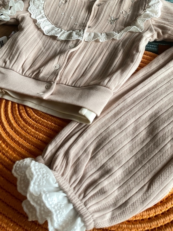 Dantel Detay 3'lü Kız Takım