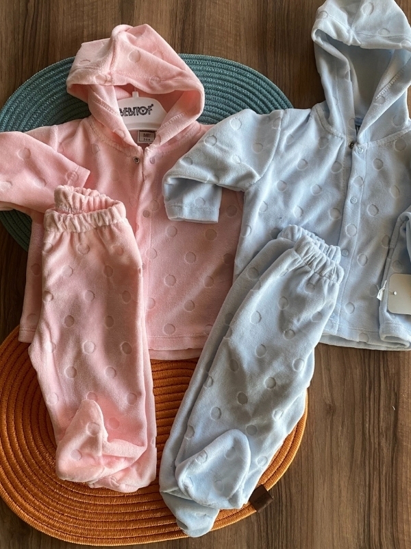 Kadife Ceketli Alt Üst Takım