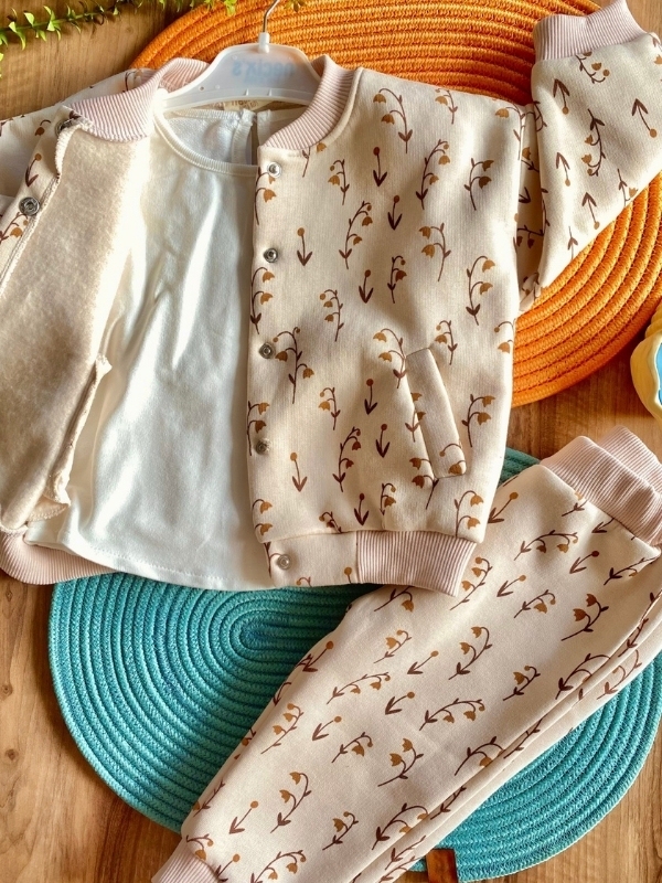 Ceketli 3'lü Kız Takım