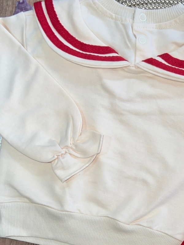 Denizci Yaka Kız Alt Üst Takım