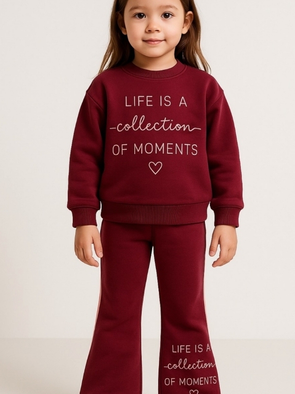 Bordo Kız Alt Üst Takım