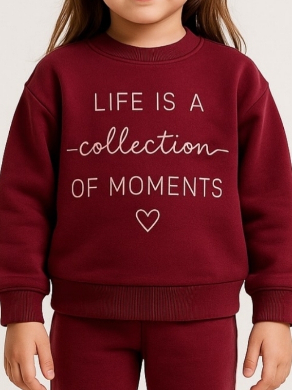 Bordo Kız Alt Üst Takım