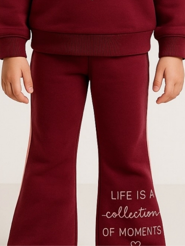 Bordo Kız Alt Üst Takım