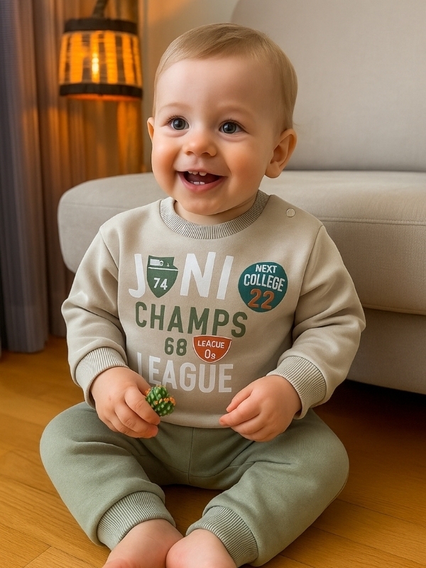 Mint Yeşili 3 İplik Erkek Alt Üst Takım