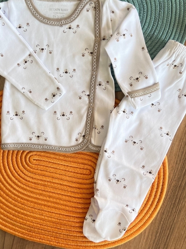 Ayıcık Desen 2'li Takım