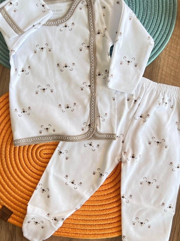 Ayıcık Desen 2'li Takım