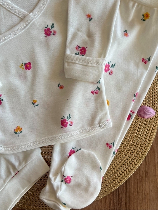 Gül Desen 3'lü Takım