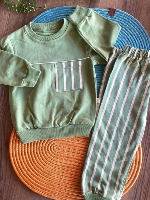 Çizgili Erkek Çocuk Takım