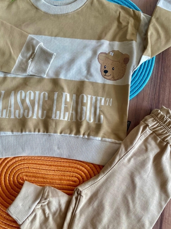 Bej İkili Çocuk Takım