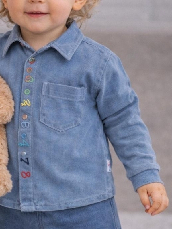 İkili Kot Gömlek  Takım