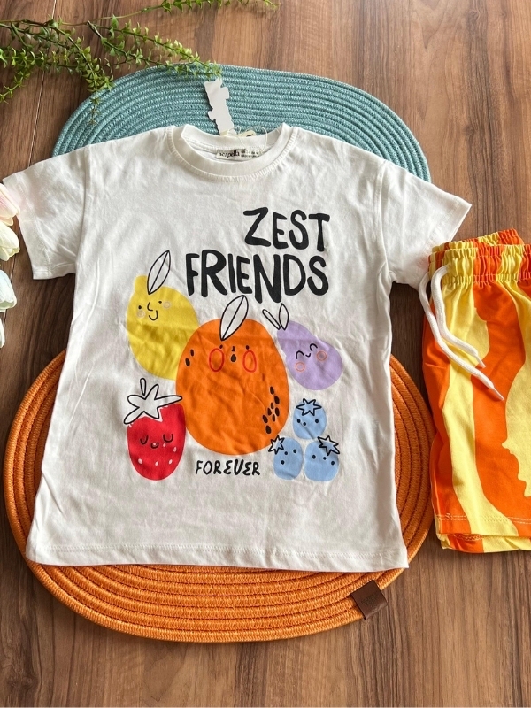 Renkli Kız Çocuk Takım