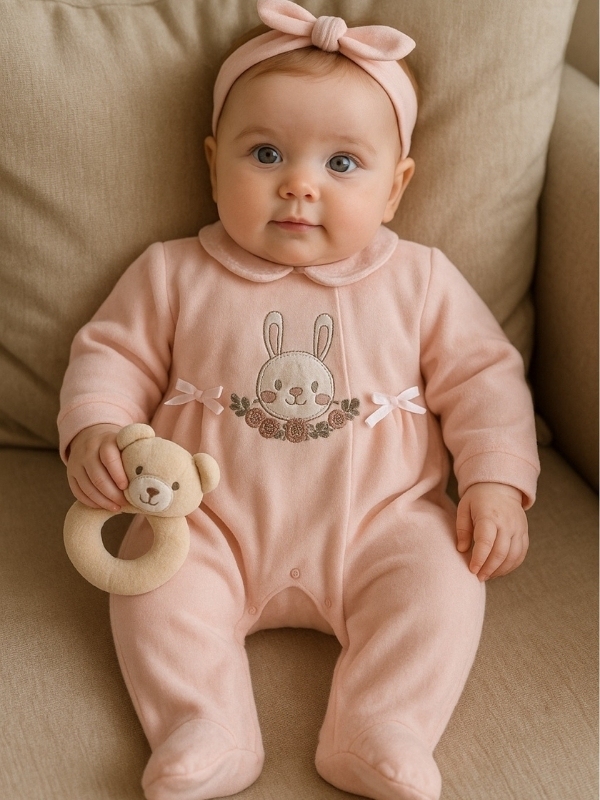 Tavşan Desenli Modern Tulum