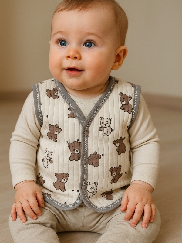 Ayıcık Desen Yelek