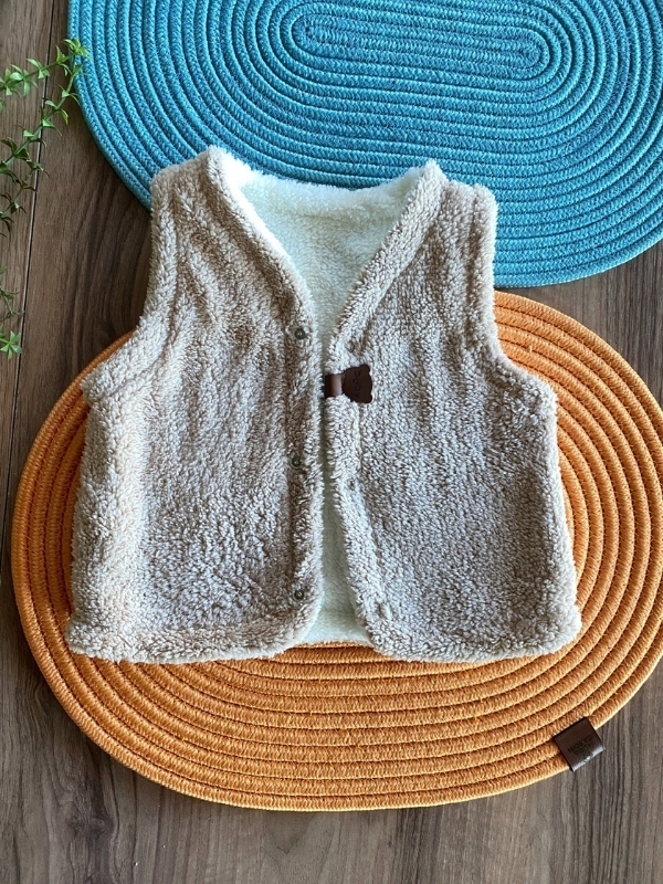 Kalın Kahverengi Yelek