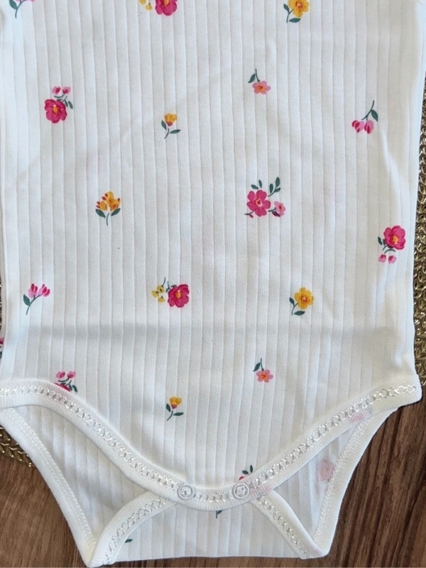 Gül Desen Kısa Kol Zıbın