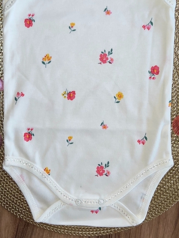 Gül Desen Kısa Kol Zıbın