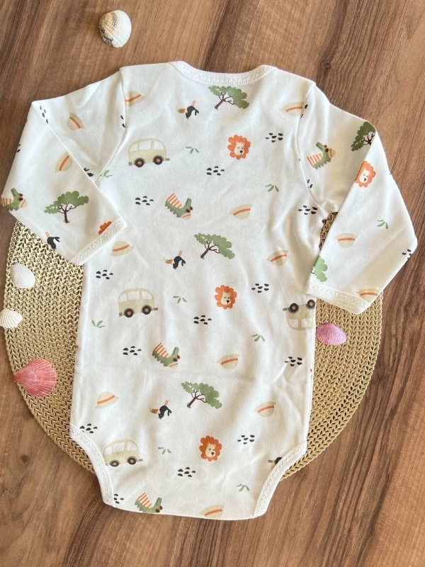 Safari Desen Çıtçıtlı Zıbın