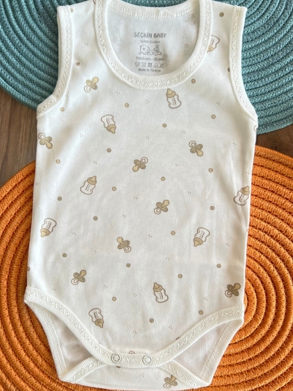 Biberon Desen Çıtçıtlı Zıbın 