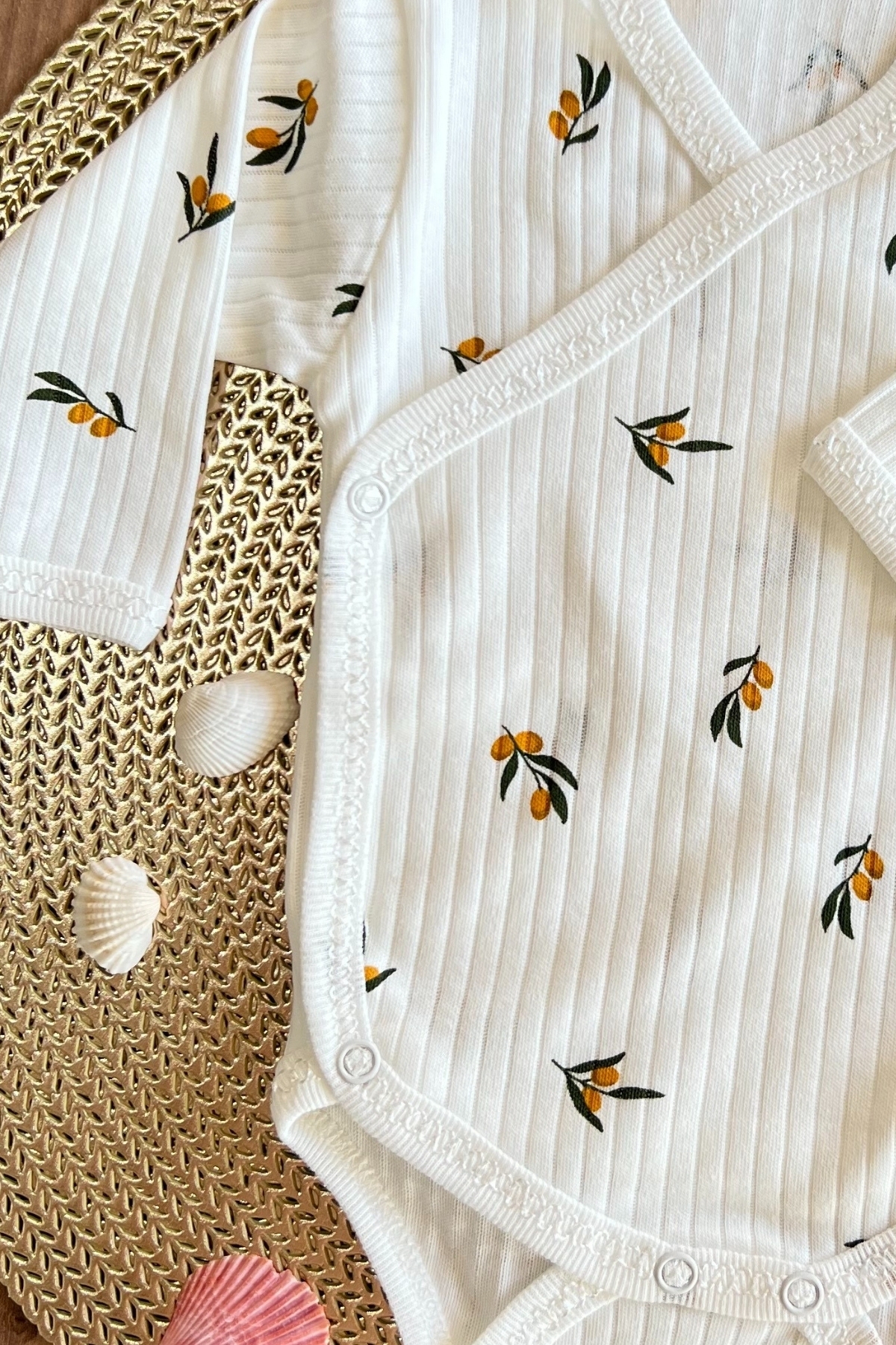 Zeytin Dalı Çıtçıtlı Kundak Zıbın